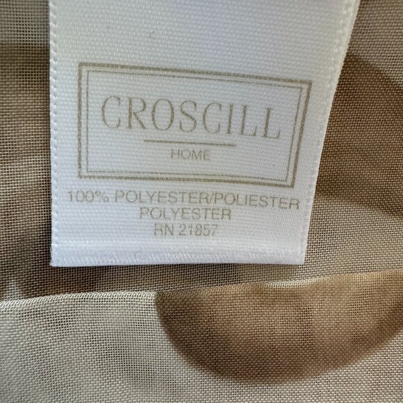 Vintage 2 pc CROSCILL Chambord Cassis Floral 60 x 216 Semi Sheer Drapery Scarf - Picture 4 of 6